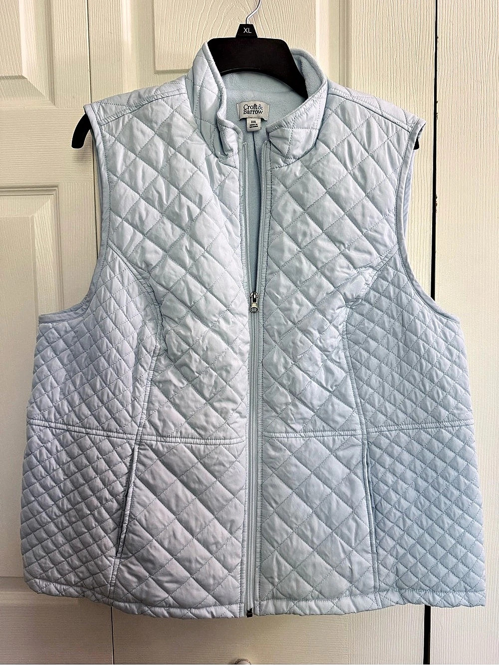 Croft & Barrow Quilted Vest in Blue Size XL